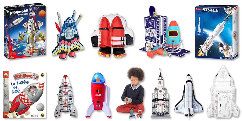Fusée de la Shuttle spatiale avec astronaute - Tachan - Fusée jouet pour  Enfants 